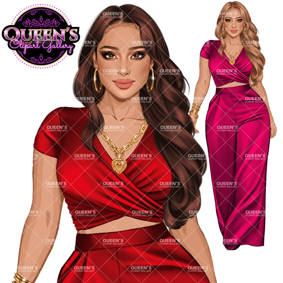 Fashion Girl Clipart, Woman Clipart, Lady Boss Clipart, Fashion Illustration Clipart, Girl Boss Clipart, Pretty Woman Clipart, Boss Woman