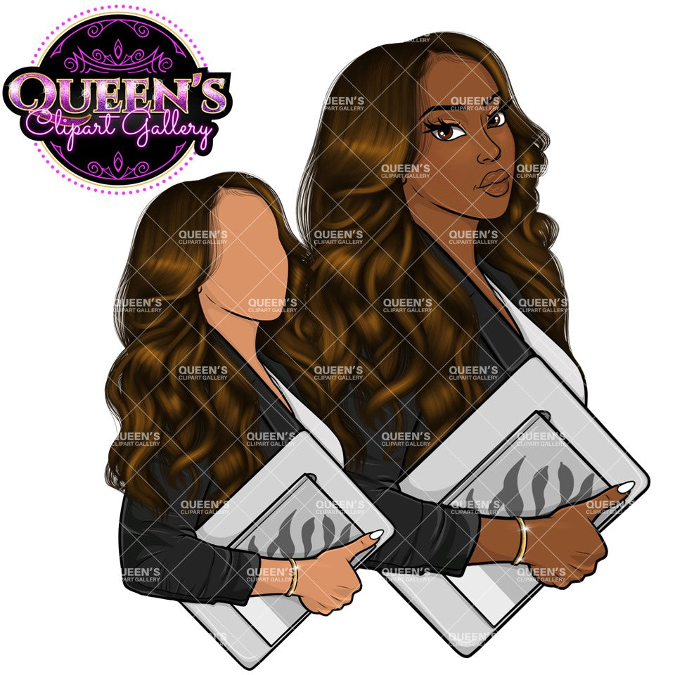 Afro Girl Clipart, Afro Woman Clipart, Stickers, Planner Girl, Business Woman Clipart, Black Girl Magic, Girl Boss, Afro Clipart, Fashion