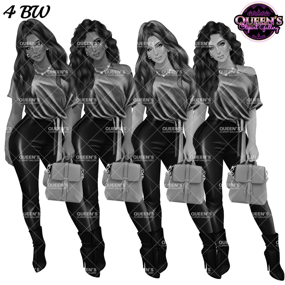 Fashion Woman Clipart PNG | Woman Clipart | Fashion Girl Clipart | Fashion Illustration | Woman IllustrationWoman Clipart