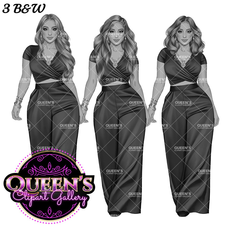 Fashion Girl Clipart, Woman Clipart, Lady Boss Clipart, Fashion Illustration Clipart, Girl Boss Clipart, Pretty Woman Clipart, Boss Woman