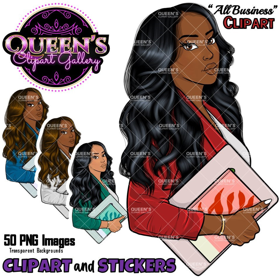 Afro girl clipart | Black girl clipart | Fashion clipart | Black woman clipart | Black girl magic | African American Art