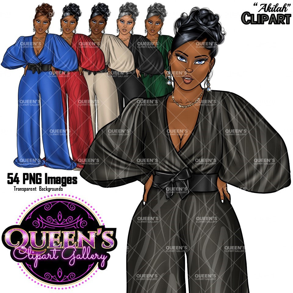 Afro girl clipart | Black girl clipart | Fashion clipart | Black woman clipart | Black girl magic | African American Art