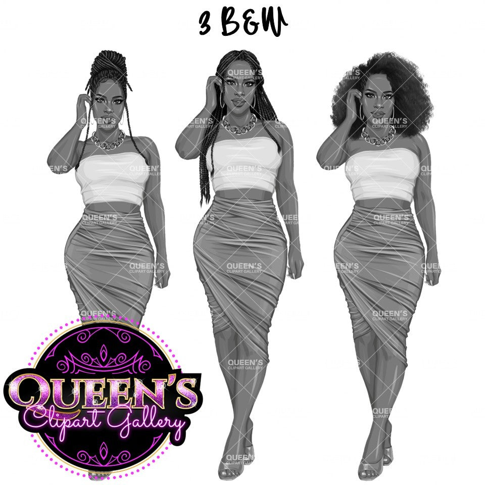 Black girl PNG, African American woman, Afro girl, Summer clipart, Woman in skirt, Fashion girl clipart, White woman, Summer girl clipart, Beach time, Fashion illustration