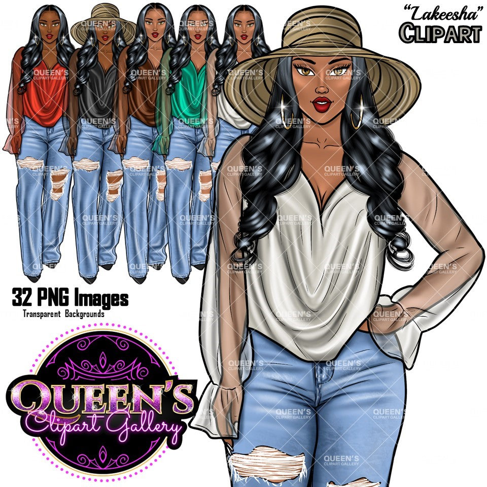 Afro girl clipart | Black girl clipart | Fashion clipart | Black woman clipart | Black girl magic | African American Art