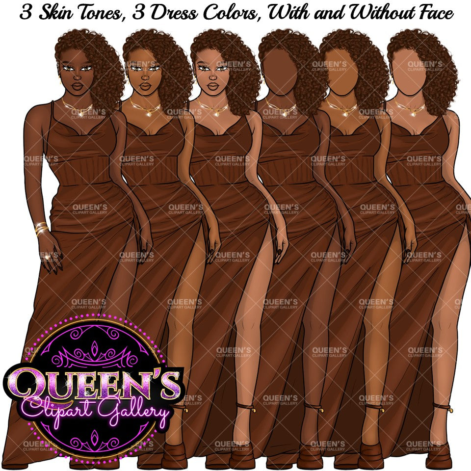 Black girl PNG, Afro girl clipart, Elegant dress, Black woman clipart, Black girl magic, Fashion girl clipart, Girl boss clipart, Curvy girl
