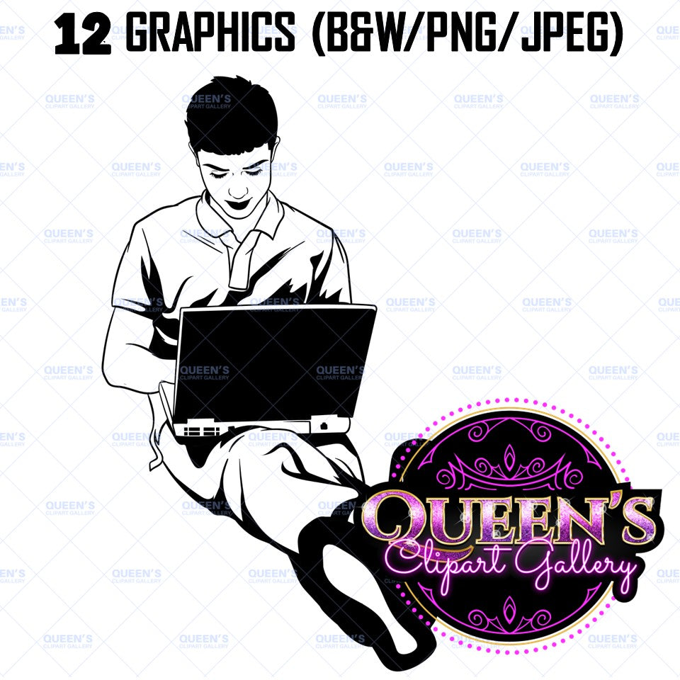 Teenagers on technology, Teens Studying, Male Teen, Female Teen Clipart, Laptops, Student Boy Clipart, Technology clipart, Computer clipart
