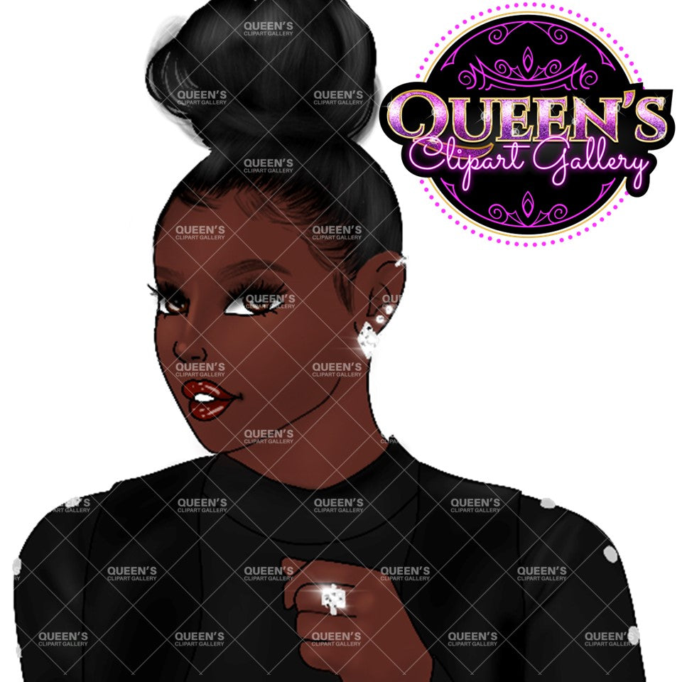 Black girl PNG | Afro girl clipart | Fashion girl clipart | Black woman | Black girl magic | Curvy girl clipart | African American woman