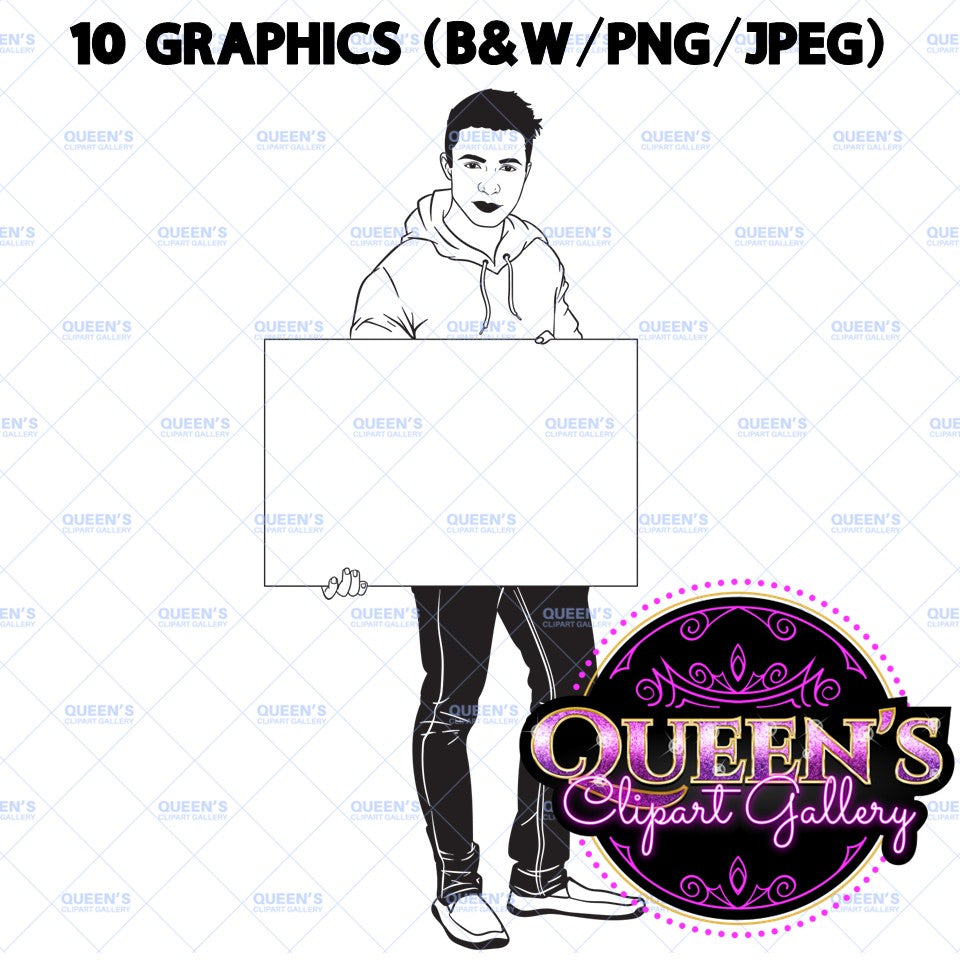 Teenagers Presenting | High School Students Clipart | Speeches | Teen Clipart | Teenagers Clipart