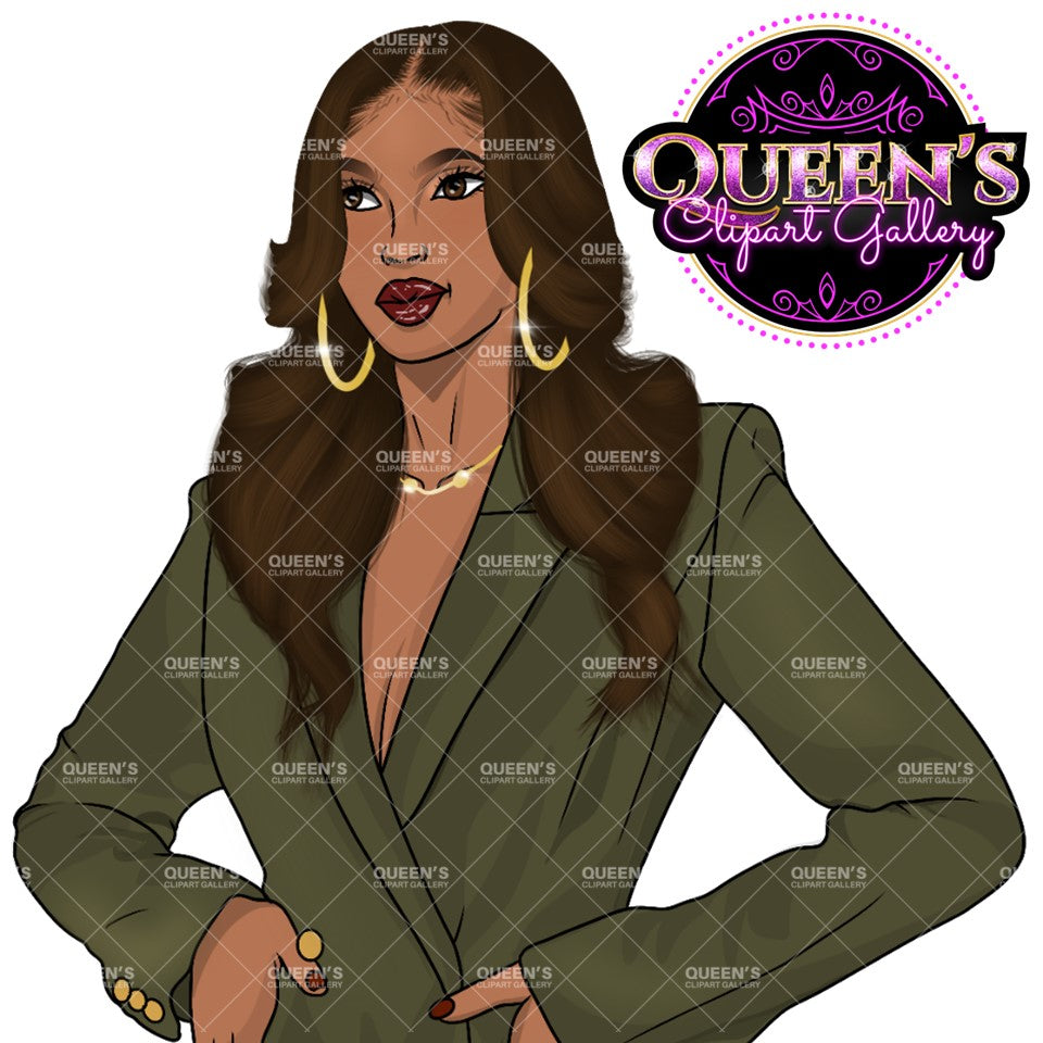 Boss lady | Boss woman | Afro girl clipart | Fashion clipart | Black girl magic | Fashion girl clipart | Girl boss clipart | Black girl png | Curvy girl