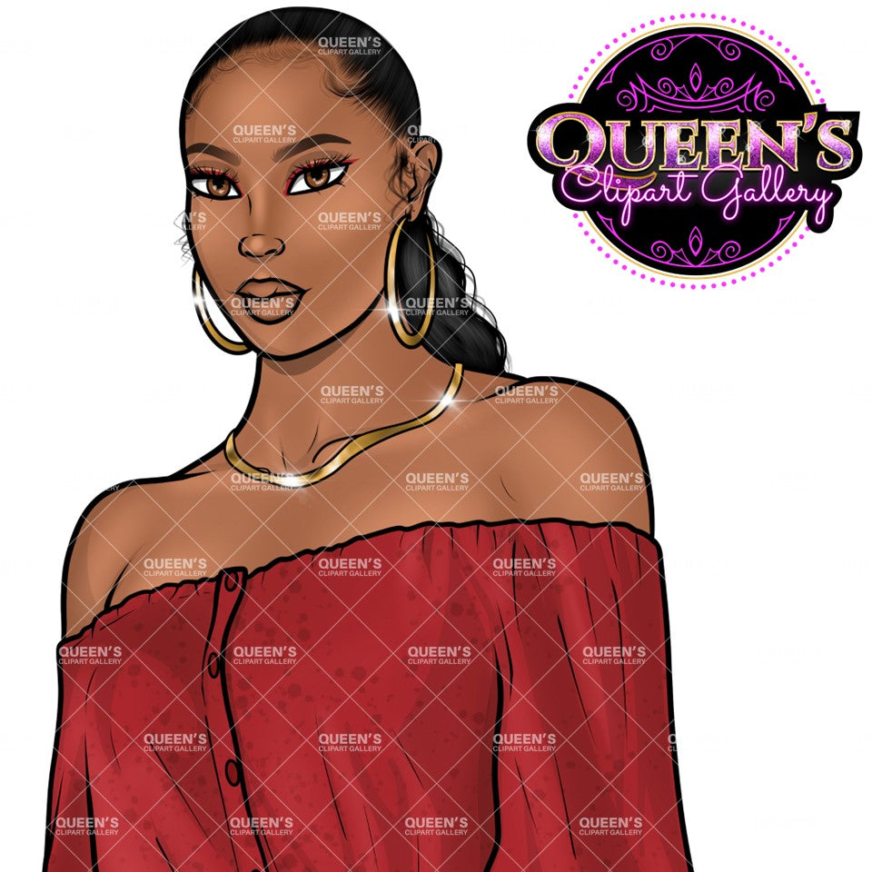 Afro girl clipart, Girl boss, Black woman clipart, Black girl magic, Fashion girl clipart, Fashion illustration, Afro Queen, African American woman