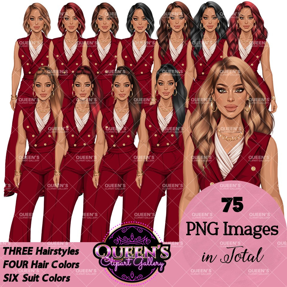 Boss lady, Business Lady, Lady boss clipart, Boss babe, Fashion girl clipart, Business woman clipart, Fashion illustration, Woman in suit