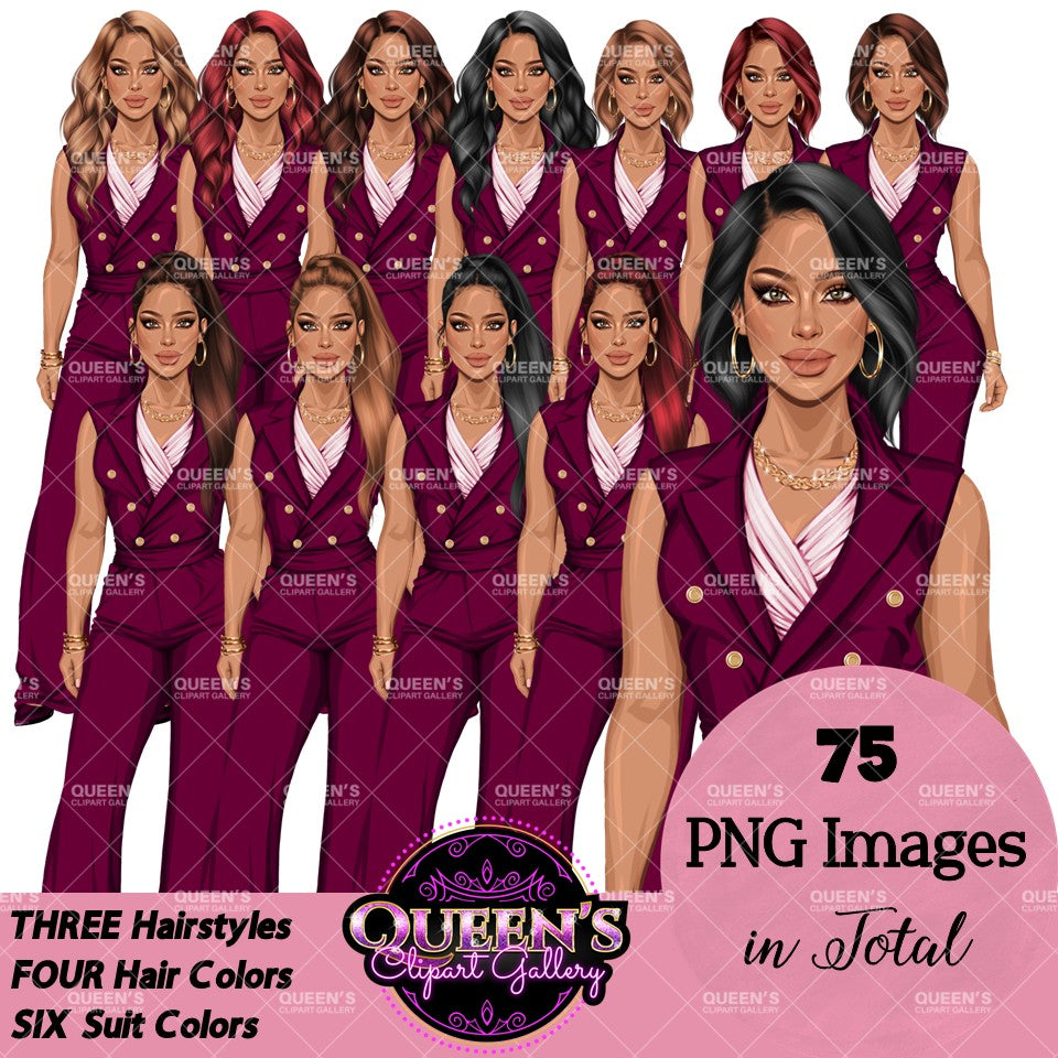 Boss lady, Business Lady, Lady boss clipart, Boss babe, Fashion girl clipart, Business woman clipart, Fashion illustration, Woman in suit