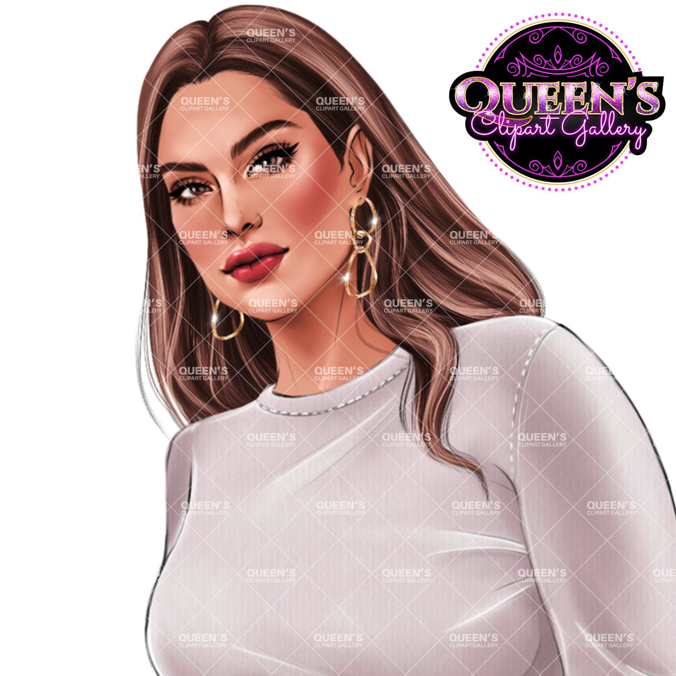 Fashion Woman Clipart | Woman Clipart PNG | Sporty Woman Illustration | Modern Woman Fashion Clipart | Trendy Girl Illustration