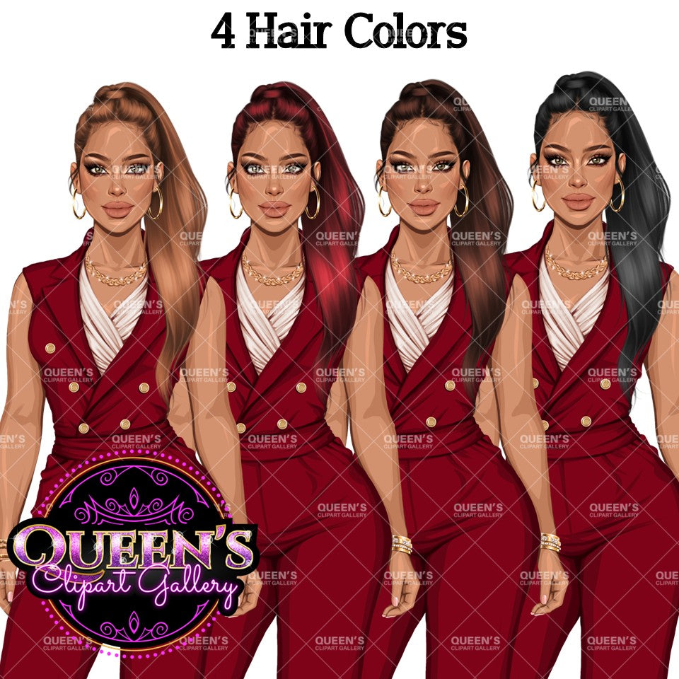 Boss lady, Business Lady, Lady boss clipart, Boss babe, Fashion girl clipart, Business woman clipart, Fashion illustration, Woman in suit