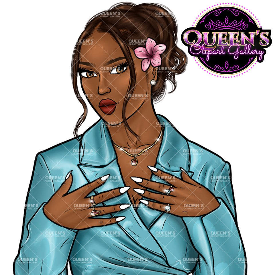Denim girl clipart, Black girl magic, Fashion girl clipart, African American woman, Afro girl clipart, Girl boss, Fashion illustration, Boss lady