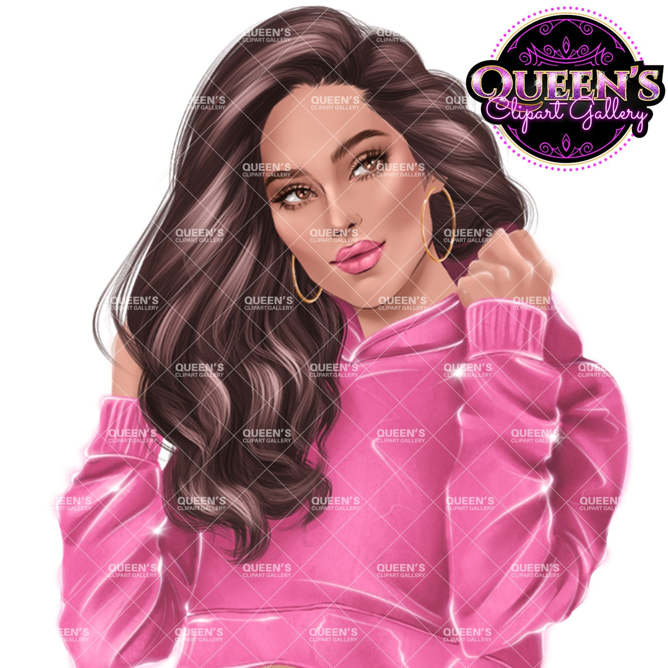 Fitness Graphics, Gym Girl, Sport Girl Clipart, Woman workout, Curvy Girl Clipart, Afro Woman, Fashion Girl, Fashion Illustration Clipart