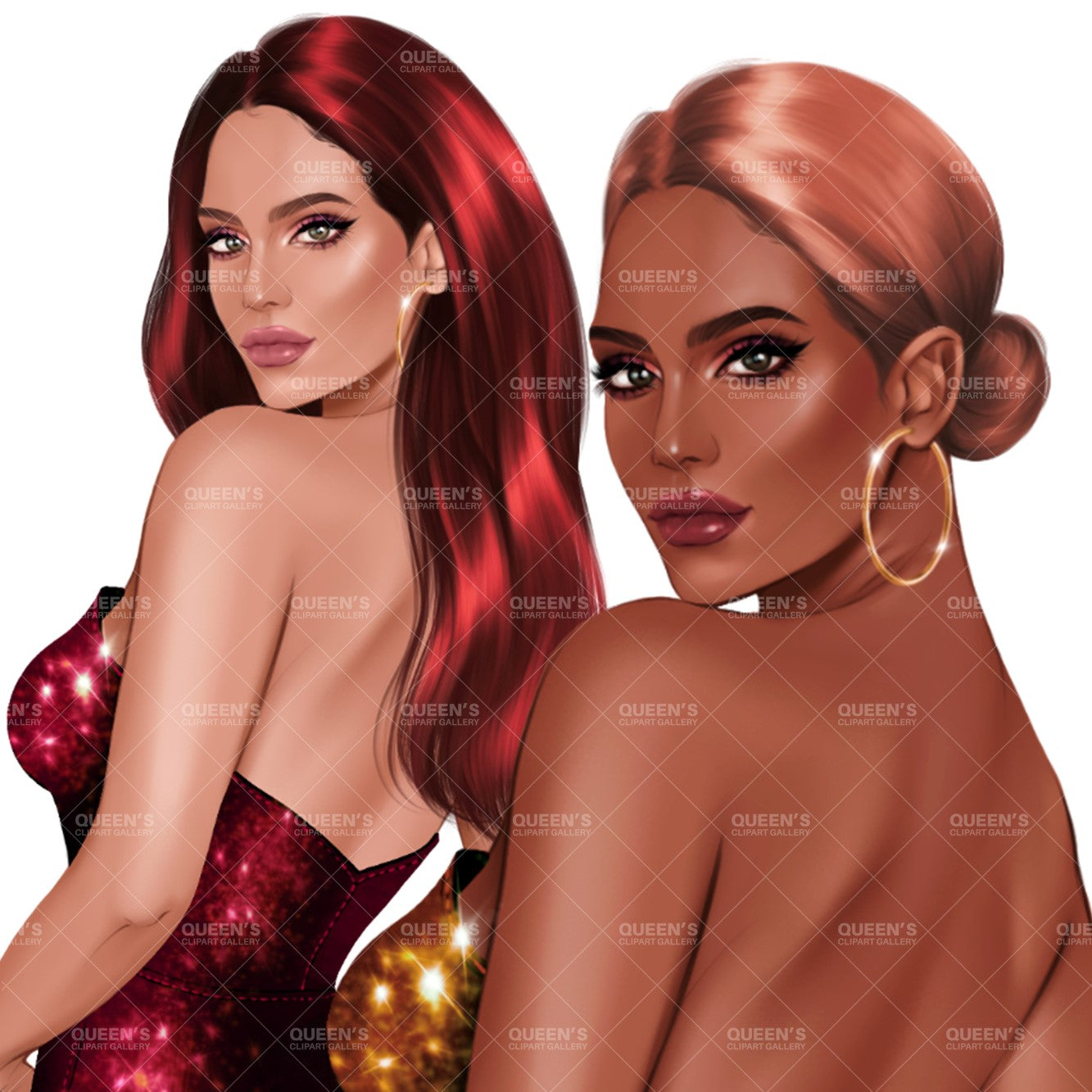 Elegant woman, Lady boss, Woman clipart png, Fashion girl clipart, Fashion illustration clipart, Curvy girl, Woman in dress, Fashion woman