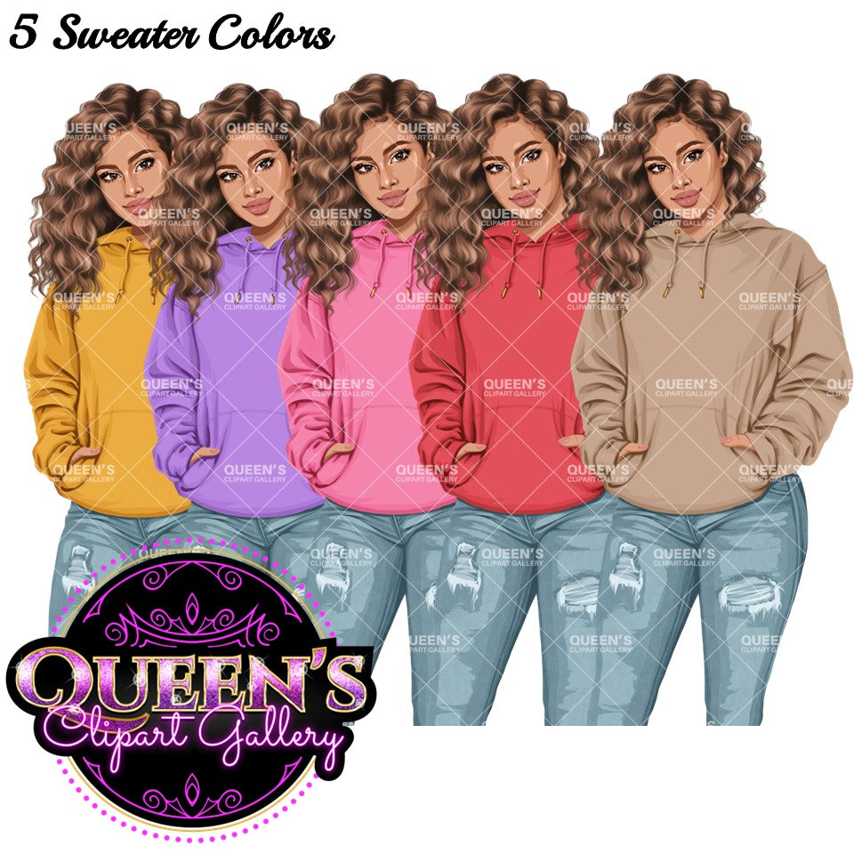 Denim jeans girl, Jeans girl clipart, Fashion girl clipart, Teenager Clipart, Teen girl, Denim girl, Fall girl clipart, Fashion illustration