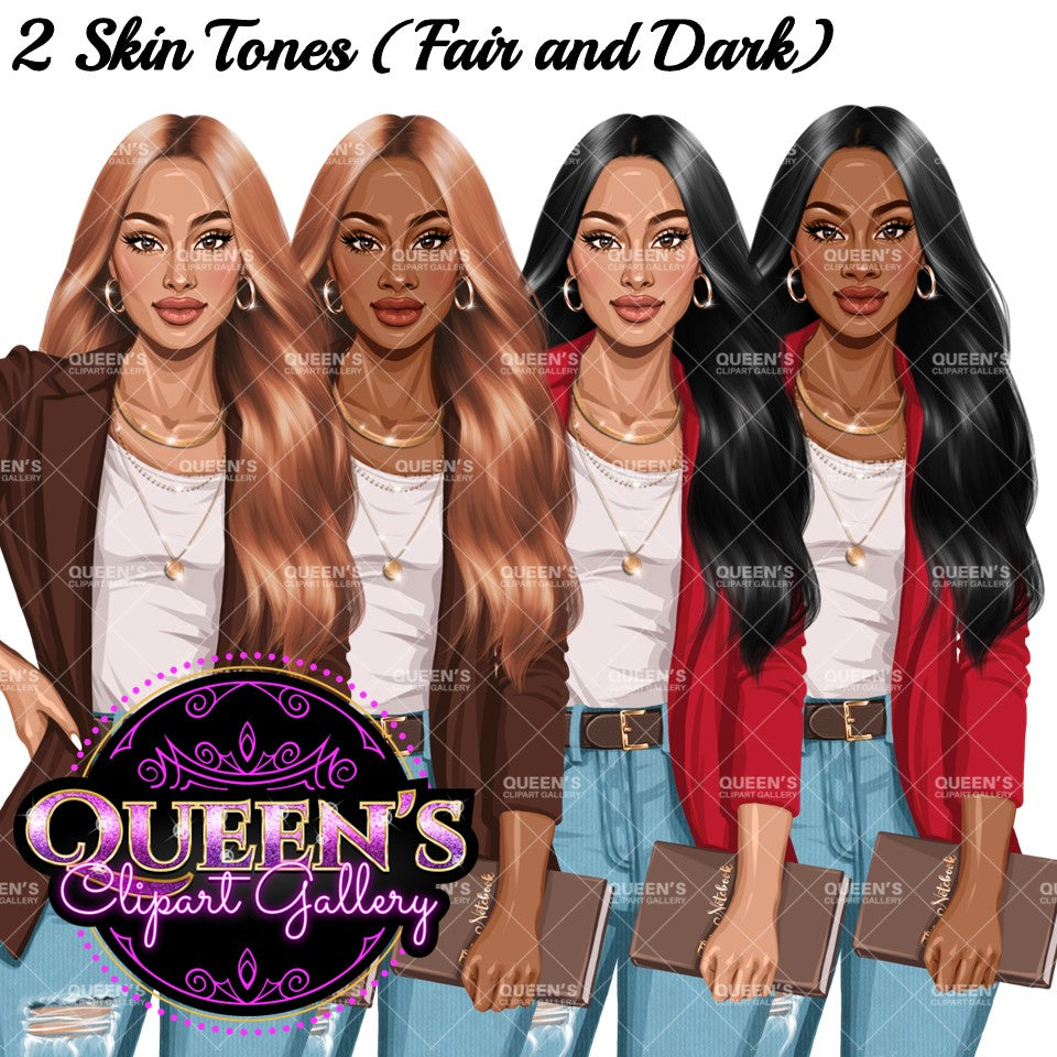 Denim jeans girl, Woman clipart, Fashion girl clipart, Teacher clipart, Fashion illustration, Lady boss clipart, Girl boss clipart, Woman clipart