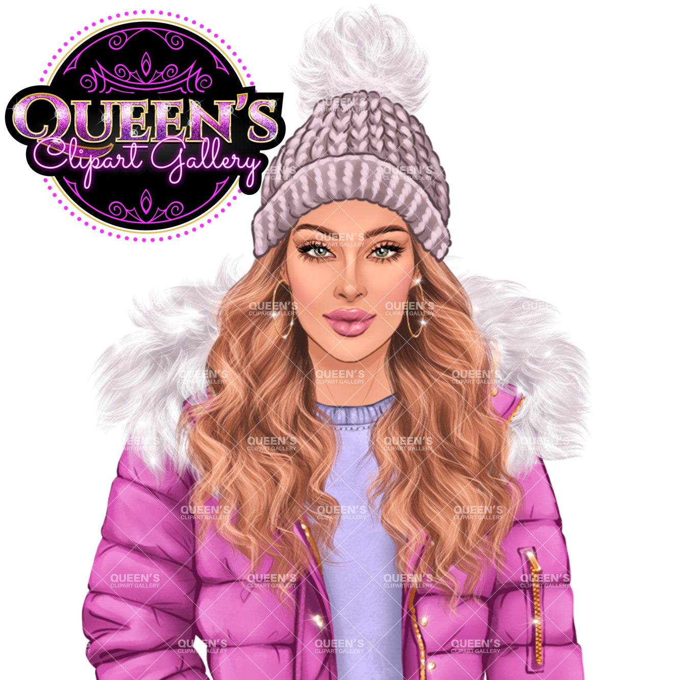 Denim jeans girl, Jeans girl clipart, Fashion illustration, Fashion girl clipart, Winter clipart, Cozy girl clipart, Girl in bubble jacket
