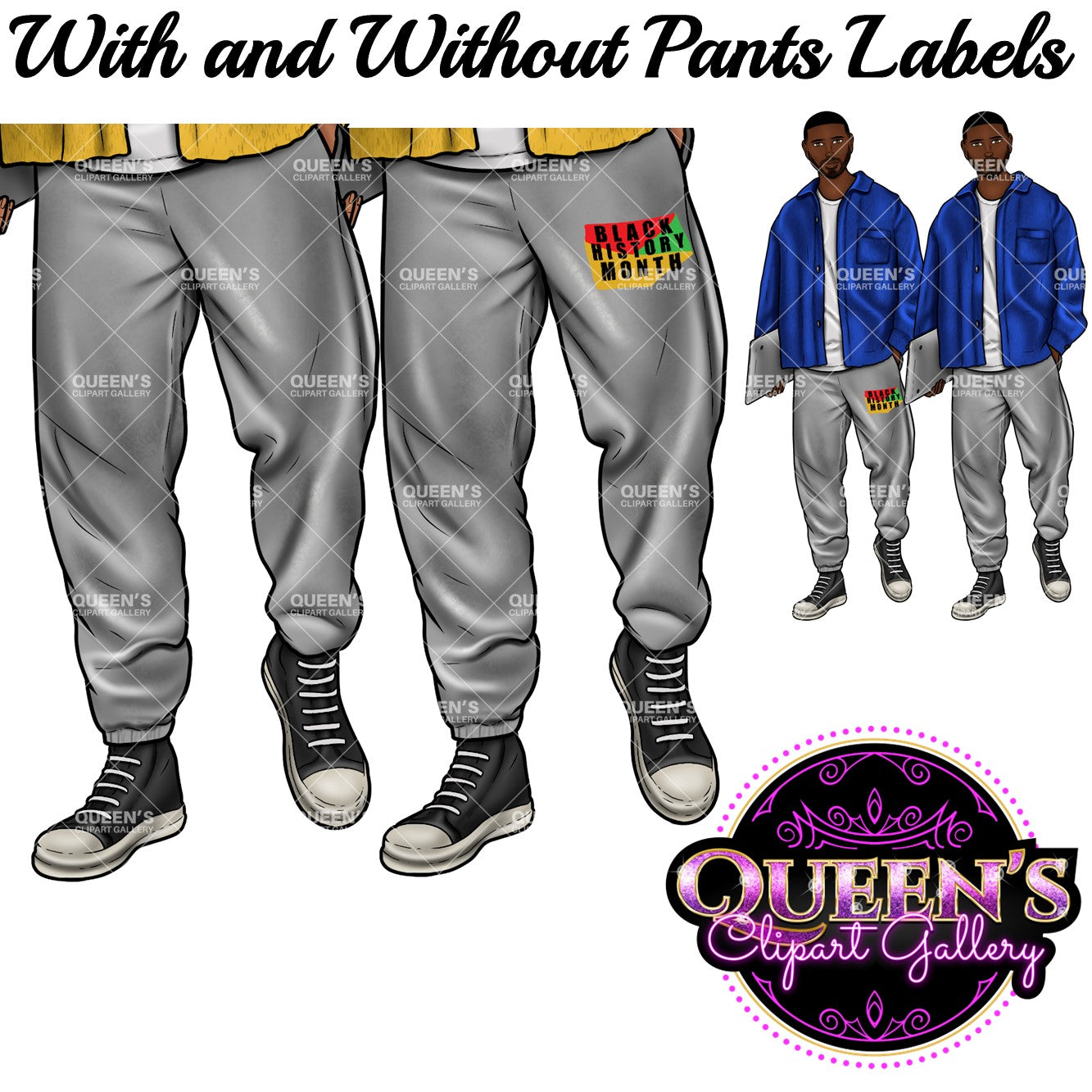 Man clipart, Handsome man clipart, Boyfriend clipart, Casual man clipart, Male clipart, African American man clipart, Black man clipart