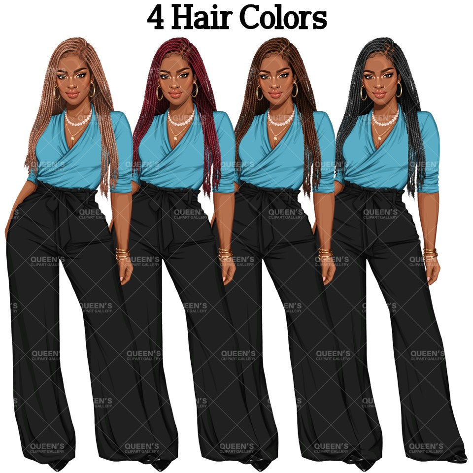 Afro Boss lady, Business Lady, Lady boss clipart, Boss babe, Fashion girl clipart, Business woman clipart, Fashion illustration, Afro girl