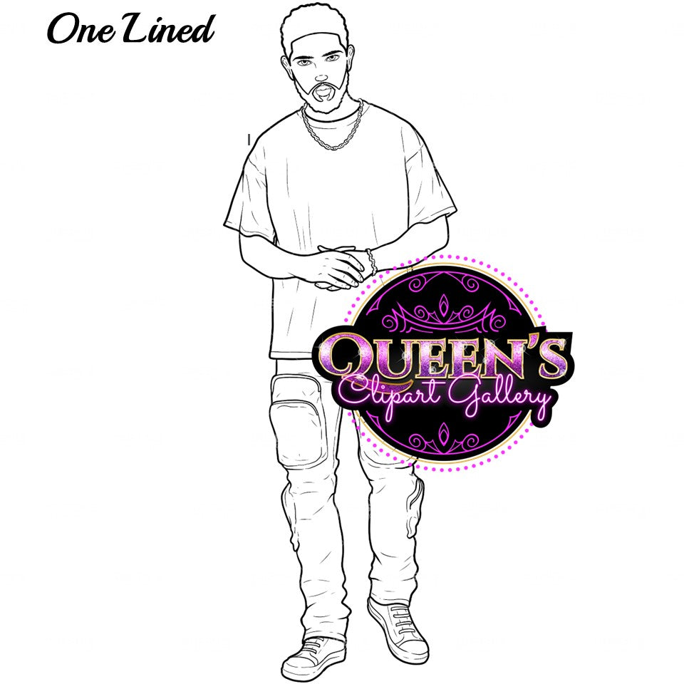 Man clipart, Handsome man clipart, Boyfriend clipart, Casual man clipart, Male clipart, African American man clipart, Black man clipart
