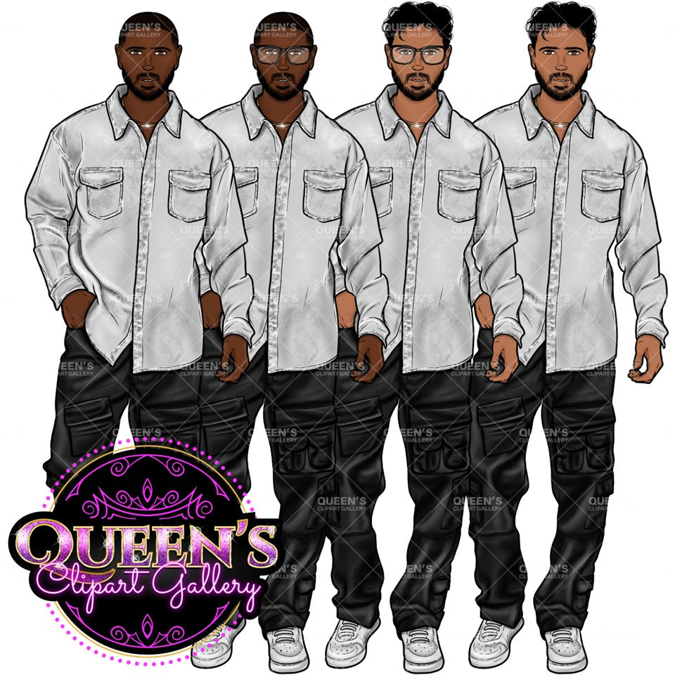 Man clipart, Handsome man clipart, Boyfriend clipart, Casual man clipart, Male clipart, African American man clipart, Black man clipart