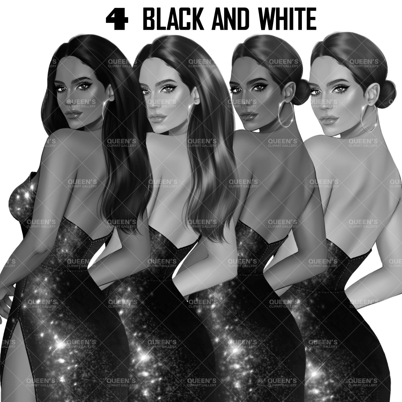 Elegant woman, Lady boss, Woman clipart png, Fashion girl clipart, Fashion illustration clipart, Curvy girl, Woman in dress, Fashion woman