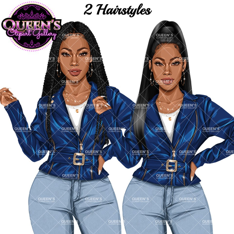 Denim jeans girl, Jeans girl clipart, Denim girl clipart, Fashion girl clipart, Fashion illustration, Afro girl clipart, Black girl magic