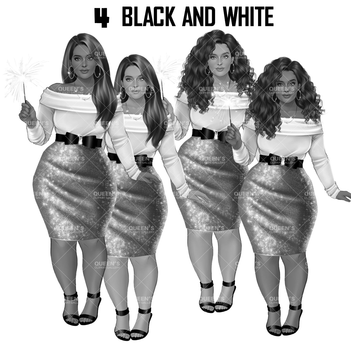 New Year Clipart, Fashion Illustration, Christmas, Party clipart, Celebration graphics, Fashion clipart, Celebration clipart, Fashion girl, Fashion illustration clipart, Curvy girl clipart, Woman clipart, Curvy woman png