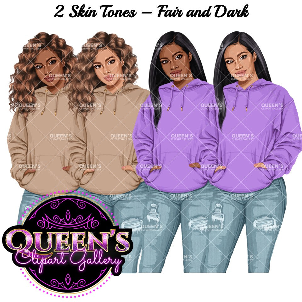 Denim jeans girl, Jeans girl clipart, Fashion girl clipart, Teenager Clipart, Teen girl, Denim girl, Fall girl clipart, Fashion illustration