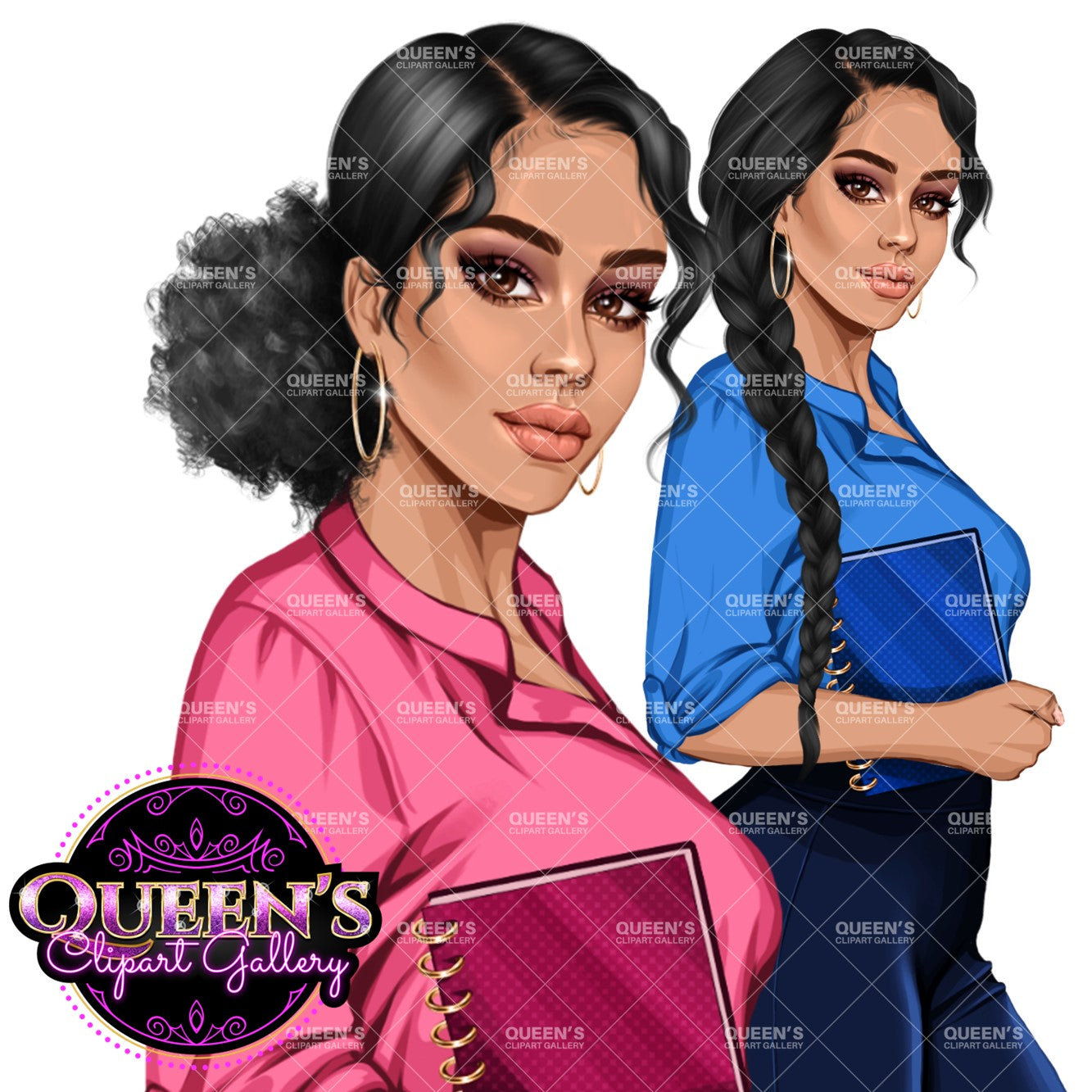 Planner girl clipart, Lady boss clipart, Curvy girl clipart, Fashion girl clipart, Teacher clipart, Woman clipart, Planner woman, Boss girl