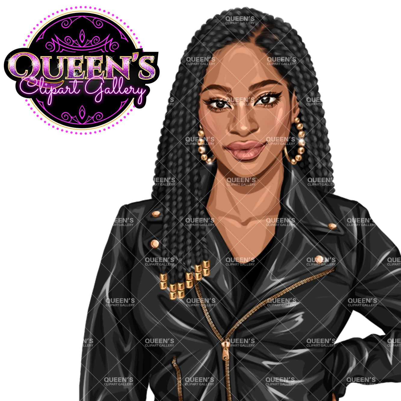Denim girl clipart, Fashion girl clipart, Jeans girl clipart, Fashion illustration, Curvy girl clipart, Afro girl, African American woman