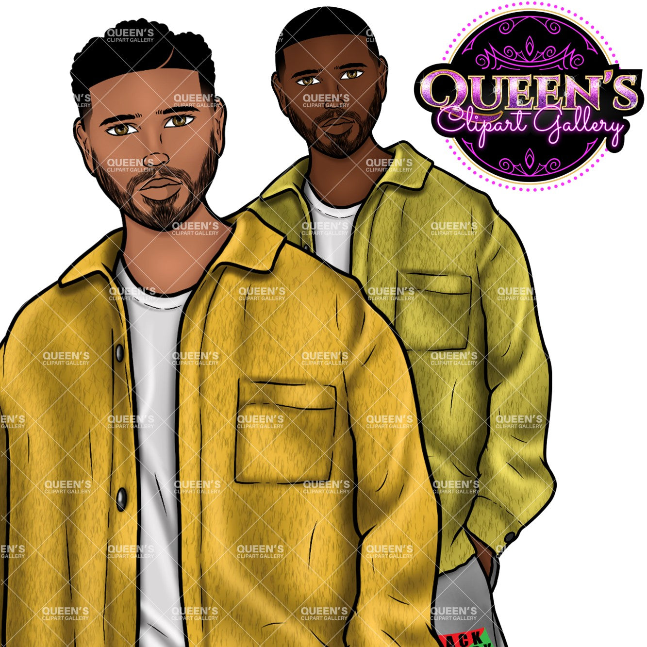 Man clipart, Handsome man clipart, Boyfriend clipart, Casual man clipart, Male clipart, African American man clipart, Black man clipart