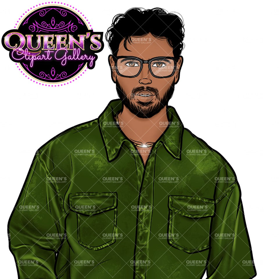Man clipart, Handsome man clipart, Boyfriend clipart, Casual man clipart, Male clipart, African American man clipart, Black man clipart