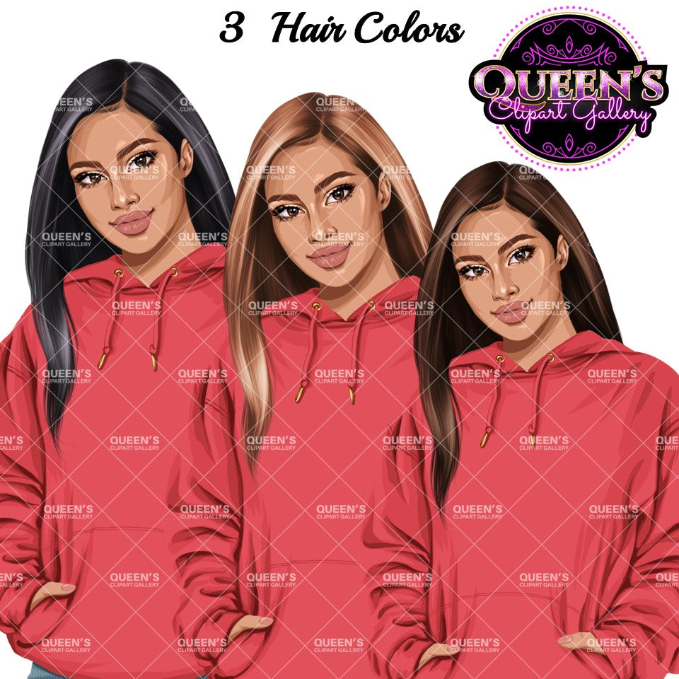 Denim jeans girl, Jeans girl clipart, Fashion girl clipart, Teenager Clipart, Teen girl, Denim girl, Fall girl clipart, Fashion illustration