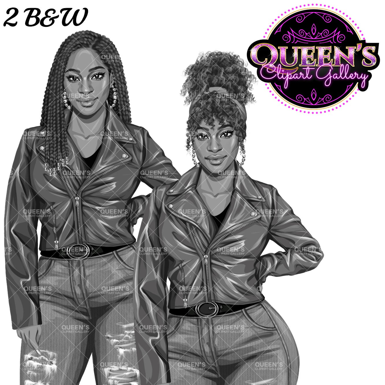 Denim girl clipart, Fashion girl clipart, Jeans girl clipart, Fashion illustration, Curvy girl clipart, Afro girl, African American woman