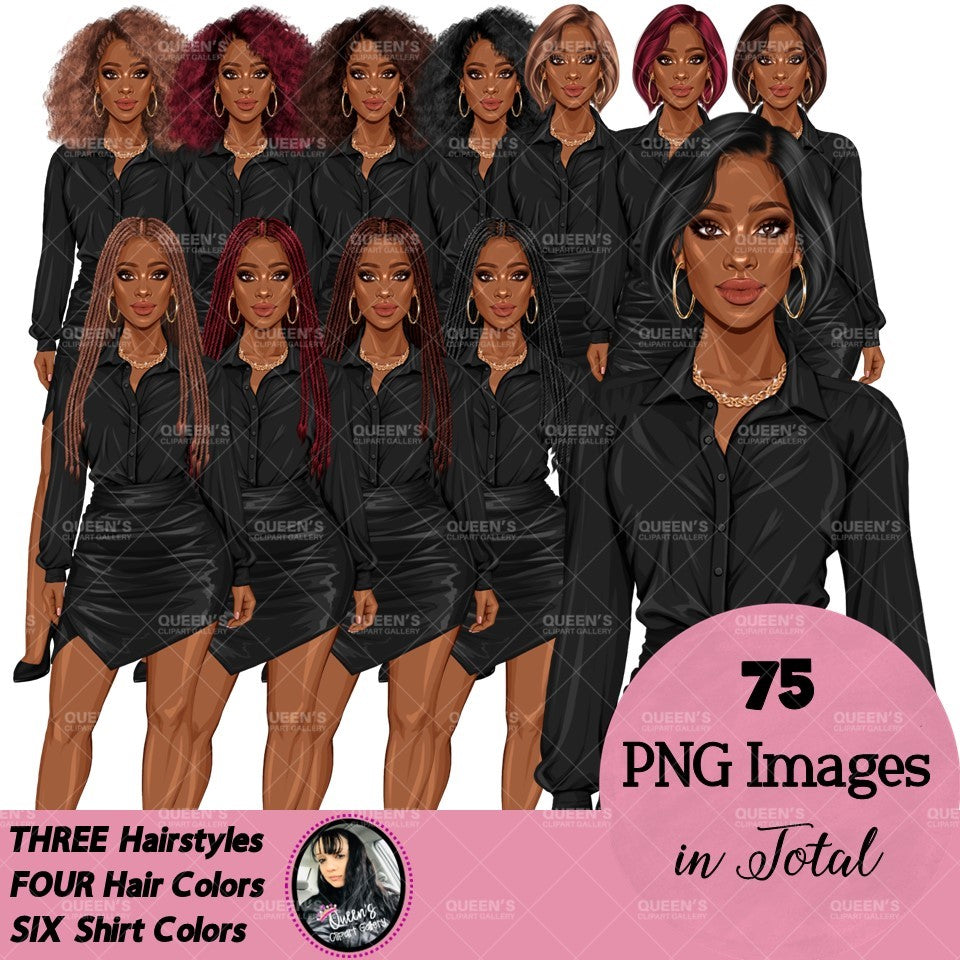 Afro woman, Boss lady, Business Lady, Lady boss, Boss babe, Fashion girl clipart, Business woman, Fashion illustration, Woman in skirt