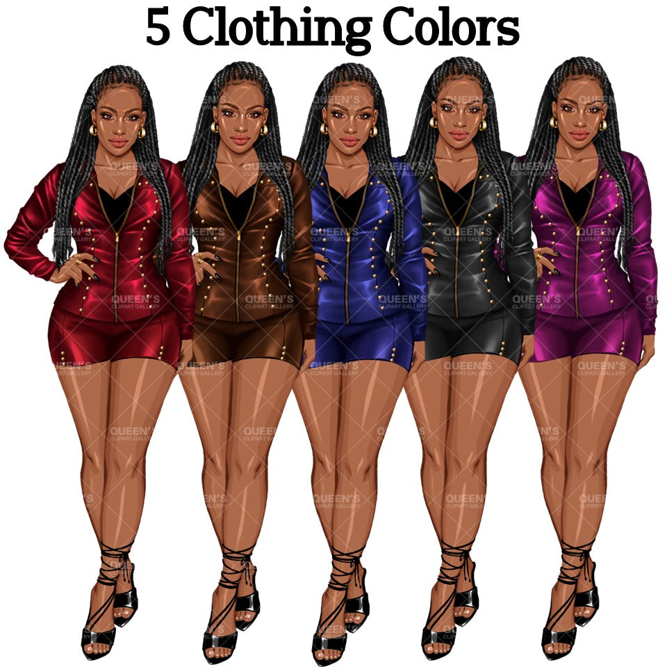 Women in leather clothes, Black girl magic, African American woman, Girl boss, Lady boss, Woman clipart png, Fashion girl clipart, Fashion illustration clipart, Curvy girl clipart