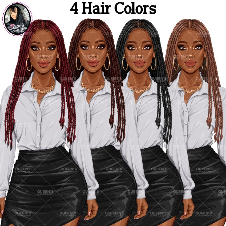 Afro woman, Boss lady, Business Lady, Lady boss, Boss babe, Fashion girl clipart, Business woman, Fashion illustration, Woman in skirt