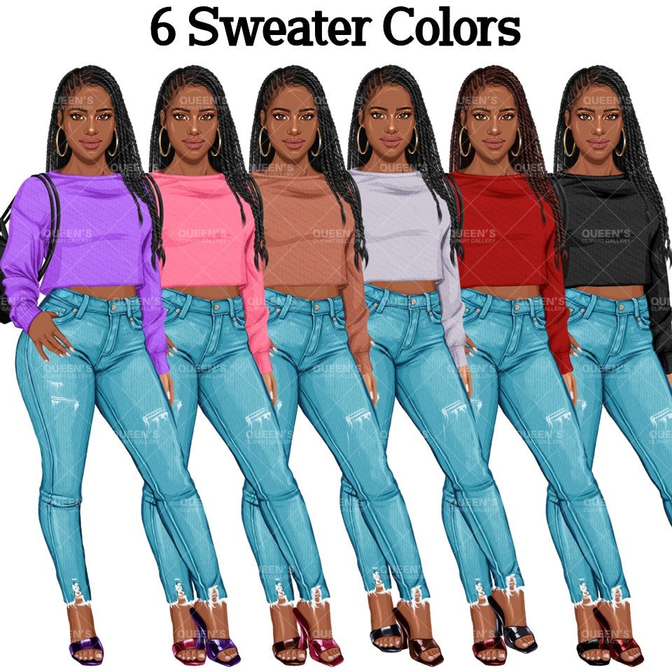Denim jeans Afro girl, Afro girl clipart, Teenager clipart, Fashion girl clipart, Fashion illustration, Teen Afro girl, Denim Girl Clipart