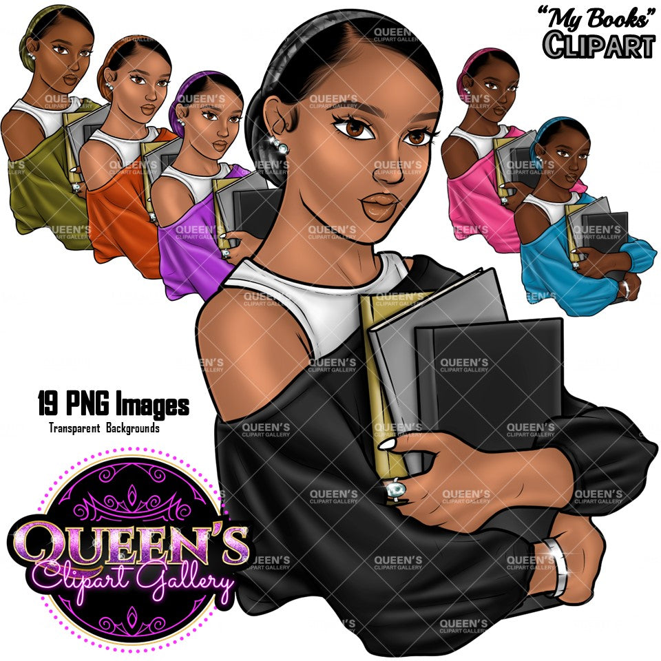 Book lover, Afro girl clipart, Book clipart, I love books, Afro woman clipart, Black girl magic, Fashion girl clipart, Bookworm life, Books