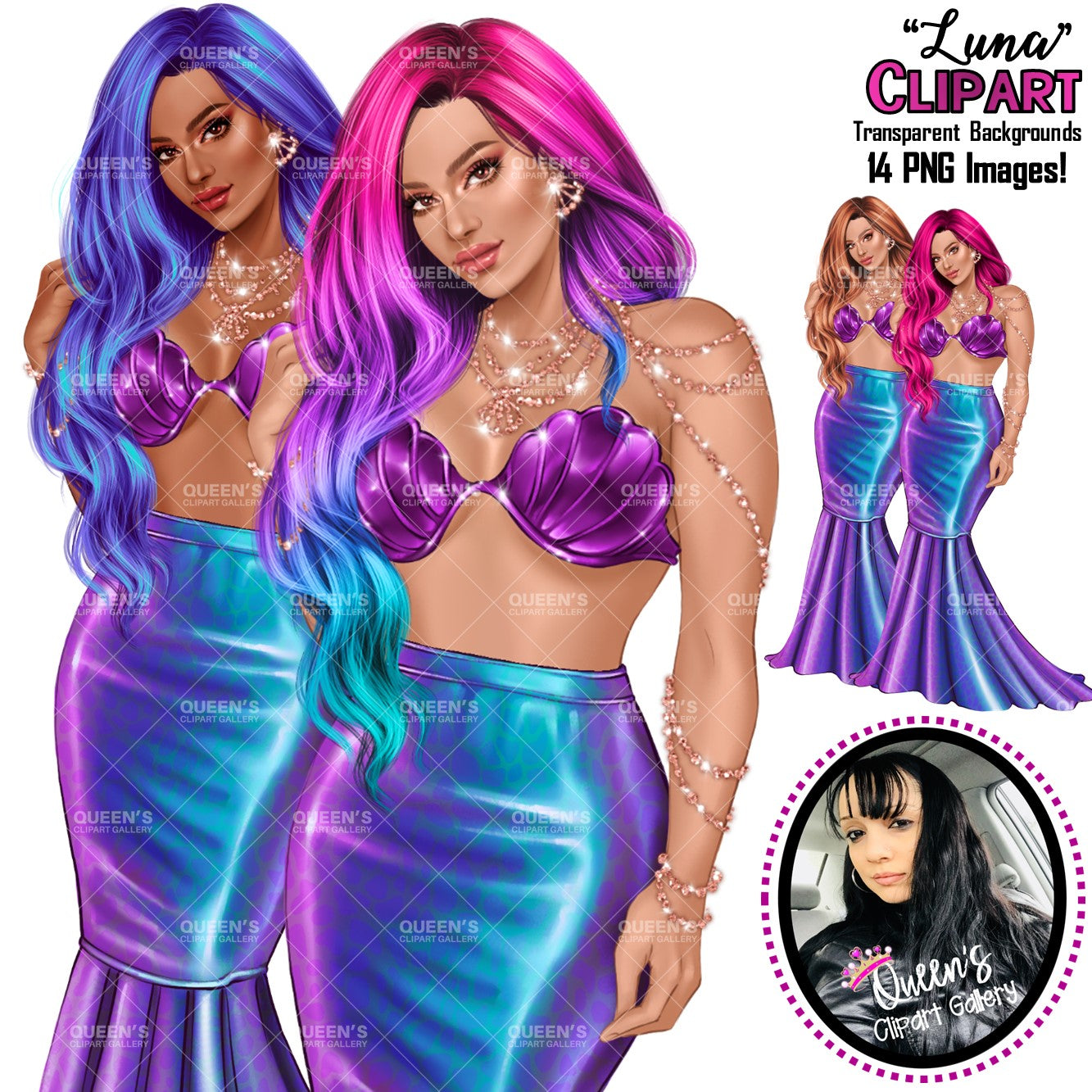 Mermaid clipart, Woman mermaid, Woman aquatic creature, Mermaid tail, Mermaid PNG, Goddess female mermaid, Fashion illustration, Curvy girl