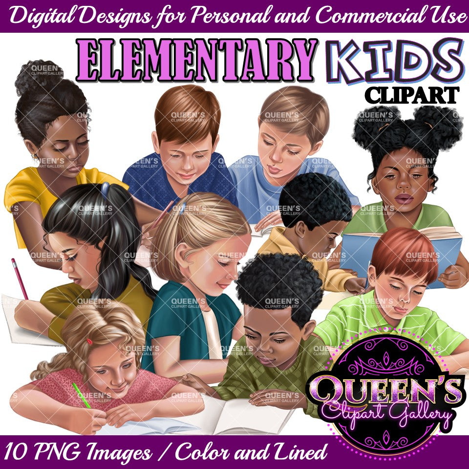 Kids clipart, Young kids clipart, Young students reading and writing, Elementary students, Kids, Kiddos, Student clipart, Children clipart