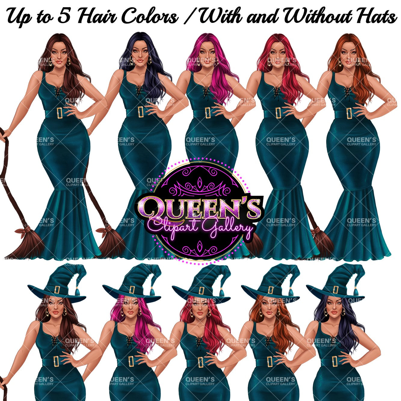 Witch, Halloween clipart, Witch clipart, Halloween, Witchy art, Afro girl, Black woman clipart, Fashion girl clipart, Fashion illustration