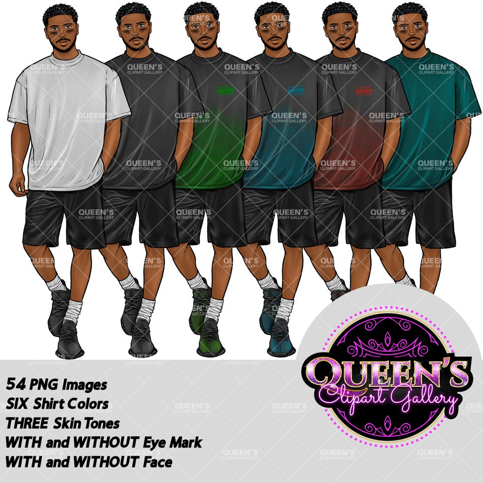 Fitness clipart, Handsome man clipart, Boyfriend clipart, Casual man clipart, Male clipart, African American man clipart, Black man clipart
