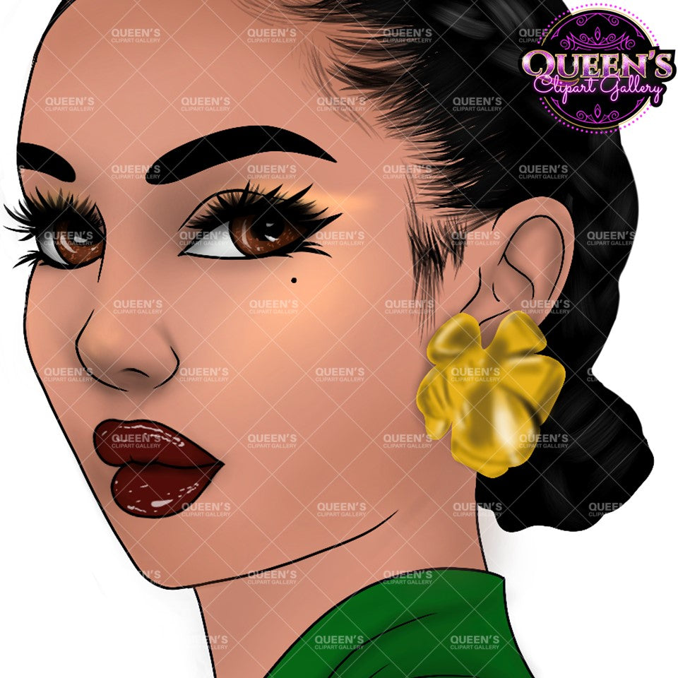 Spanish girl, Face, Afro Woman Clipart, African American Woman Face Clipart, Black Girl Magic, Spanish Woman Clipart, Girl Boss, Black Queen