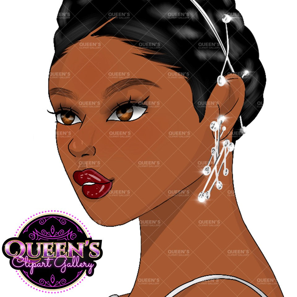 Face clipart, Hairstyle clipart, Afro girl clipart, Fashion girl clipart, Girl boss clipart, Head clipart, Black woman, Black girl magic, Fashion illustration