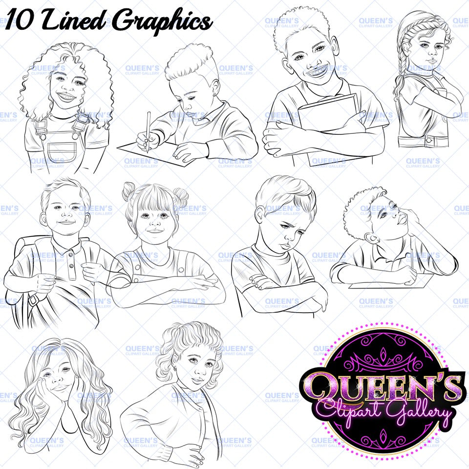 Kids clipart, Young kids clipart, Young students reading and writing, Elementary students, Kiddos, Student clipart, Children clipart, Kids